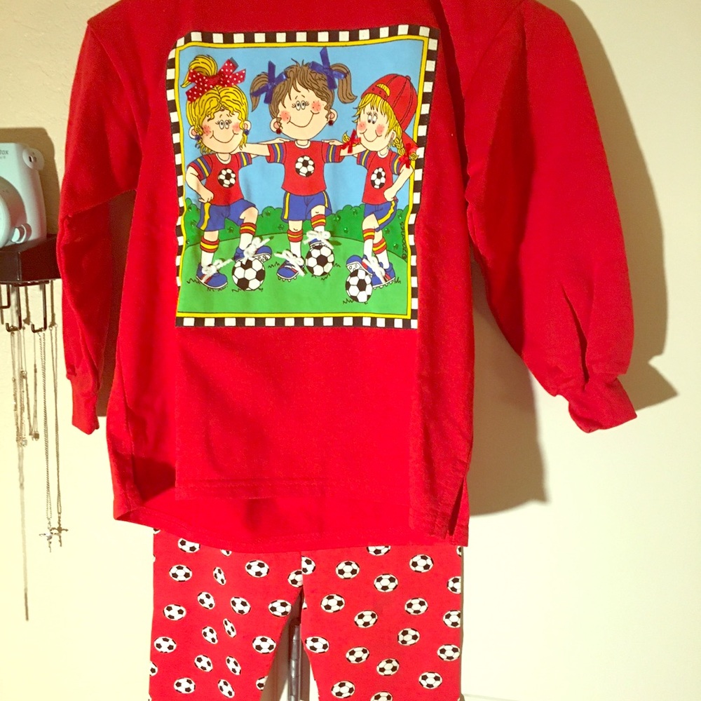 Zoodles soccer hoodie and pants set
